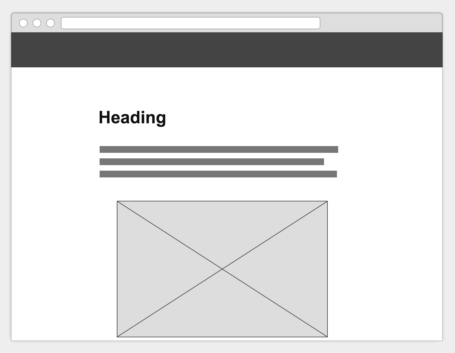 ヘッダー (ナビゲーションバー) が固定表示されたウェブページのイメージ
